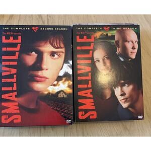 Y2K Smallville Superman DVDs Complete 2nd and 3rd Season 12 Disc Clark Kent Lex